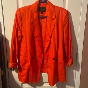 Linen oversized blazer